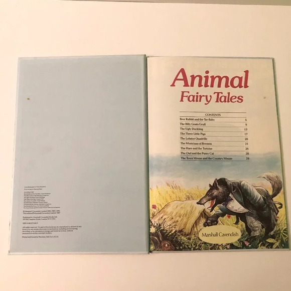 Vintage 1987 Animal Fairy Tales Claire Mumford Cavendish Childrens Stories - Picture 6 of 14